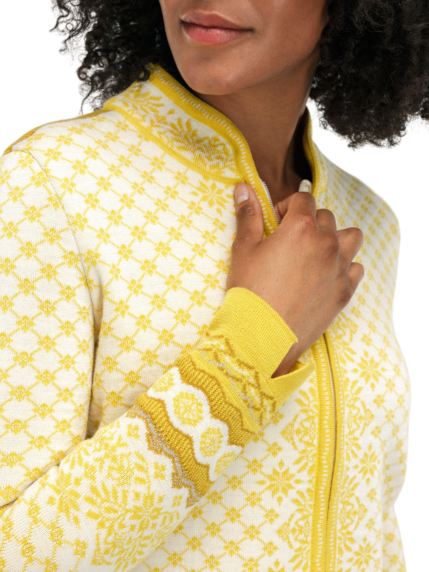 Solfrid Women’s Jacket - Merino Wool Sweethoney Offwhite