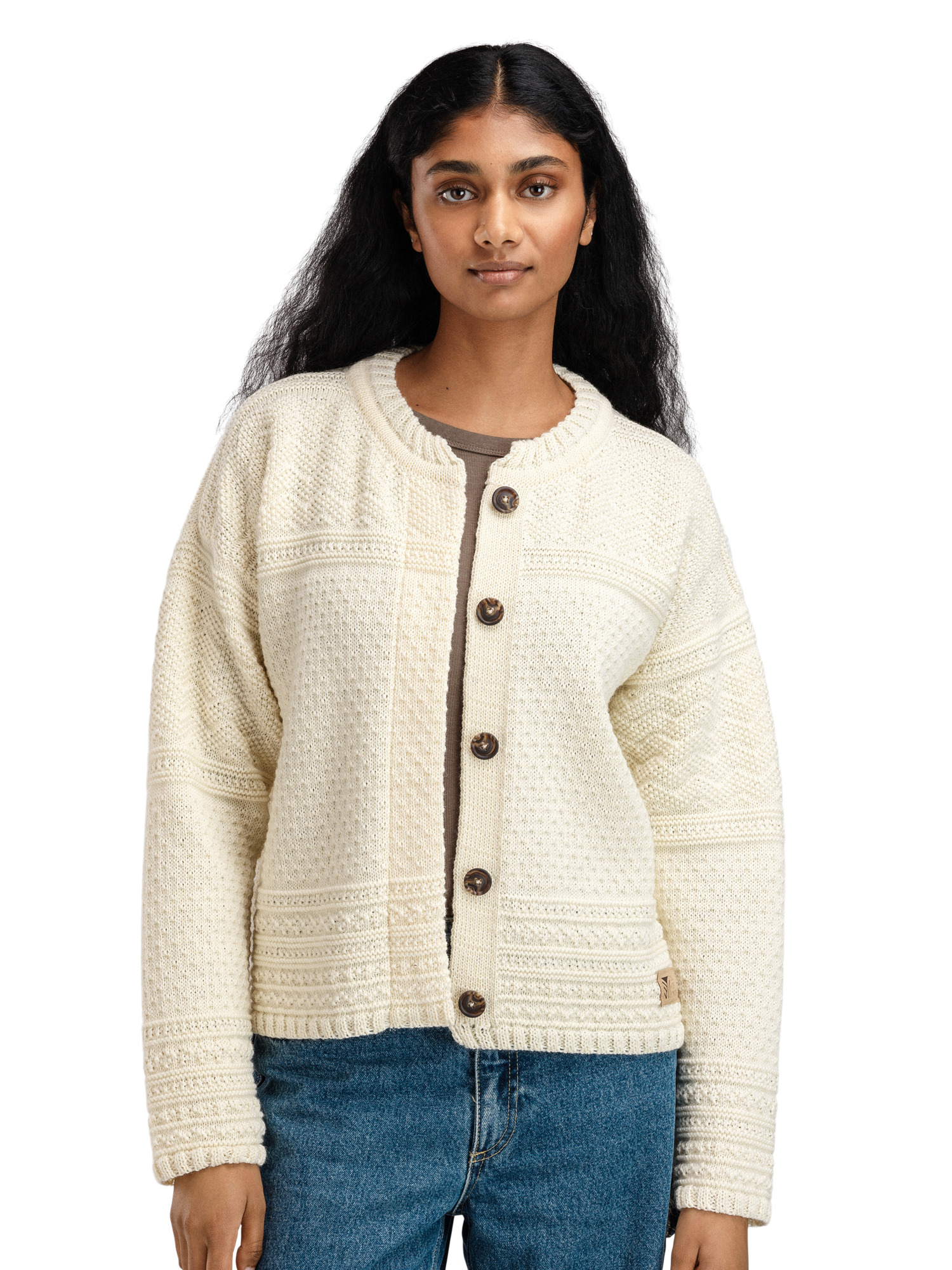 Lusa Women's Cardigan - Norwegian Wool Offwhite