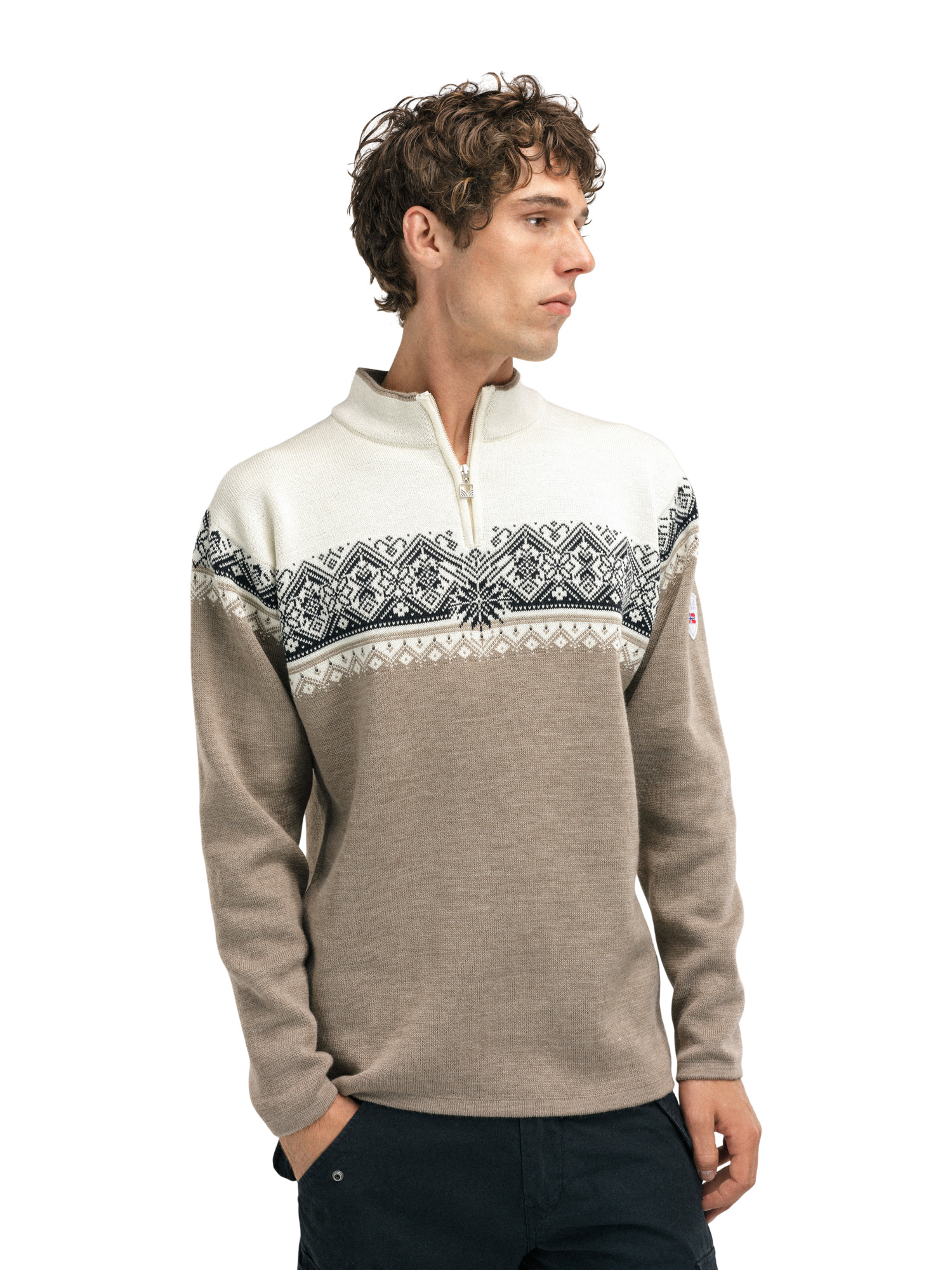 Moritz Men’s Sweater - Merino Wool Mountainstone Sand