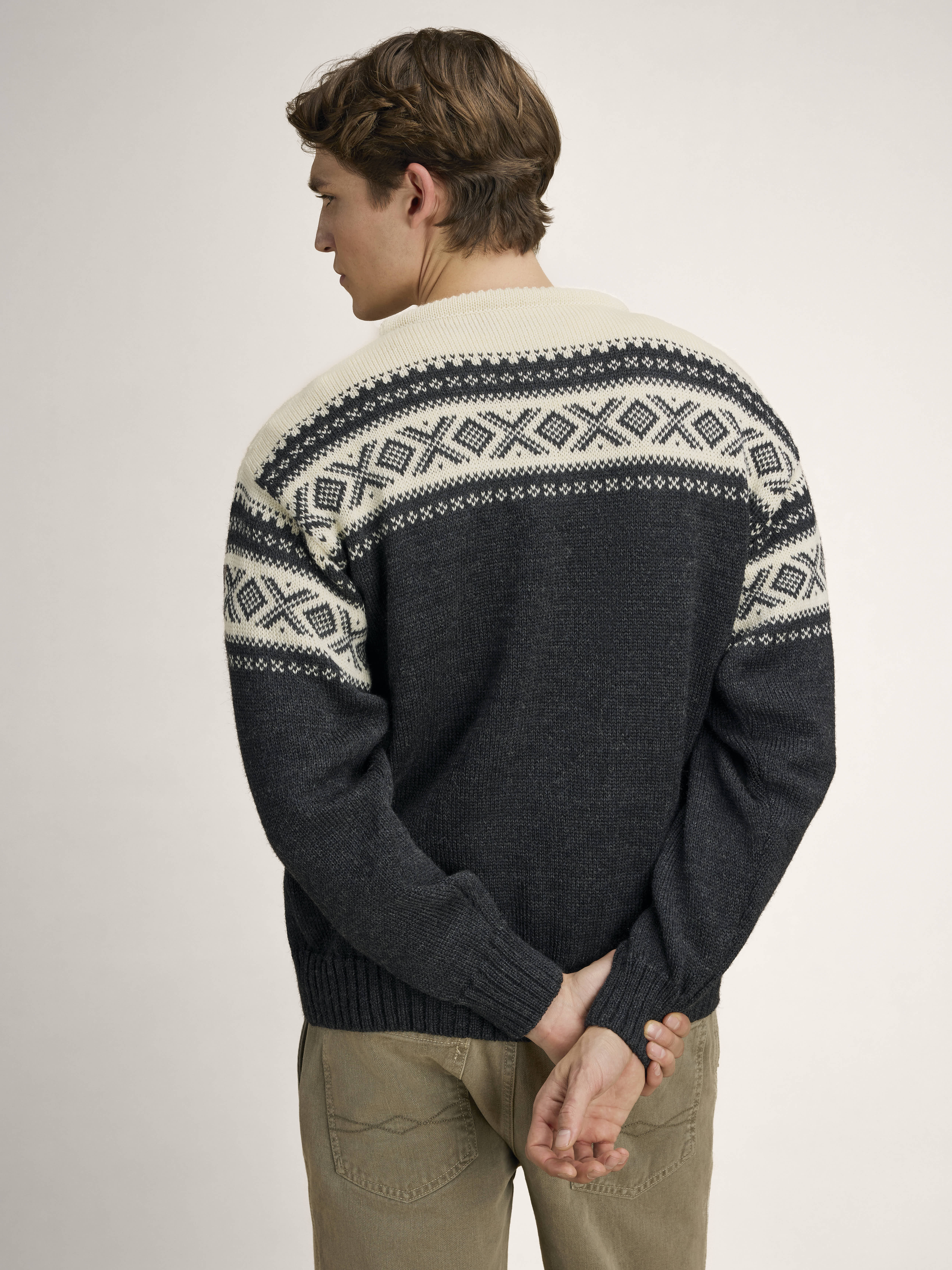 Cortina 1956 Sweater - Norwegian Wool Dark Charcoal