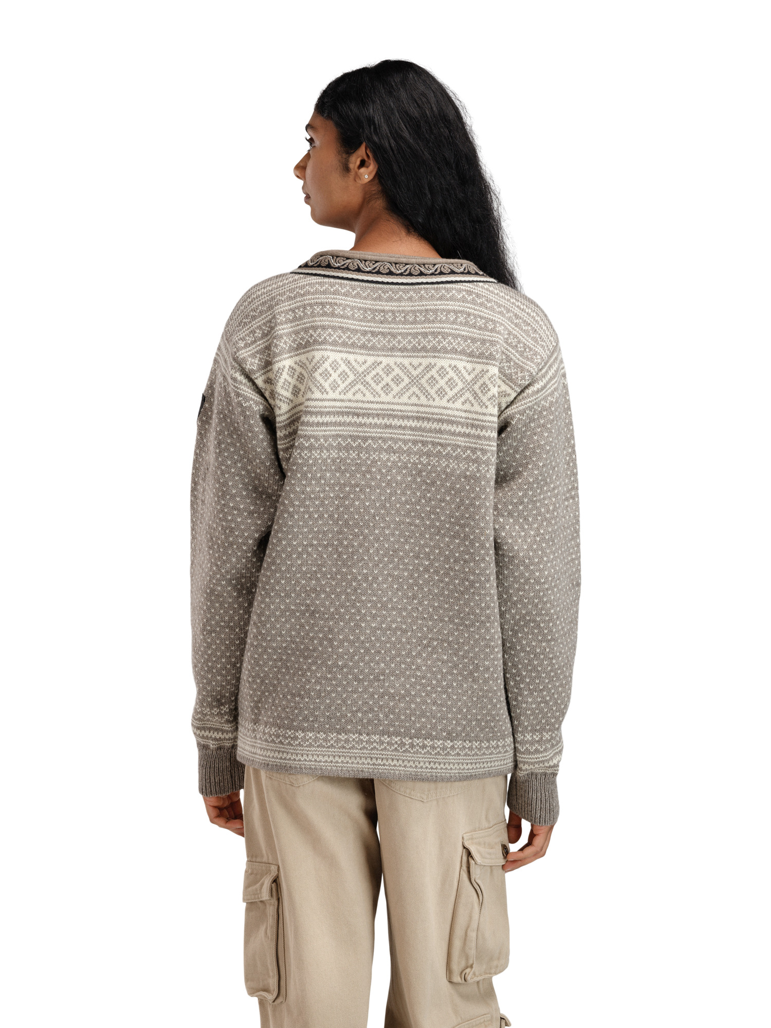 Setesdal Lusekofte Sweater - Norwegian Wool Vanillasugar Naturalwhite