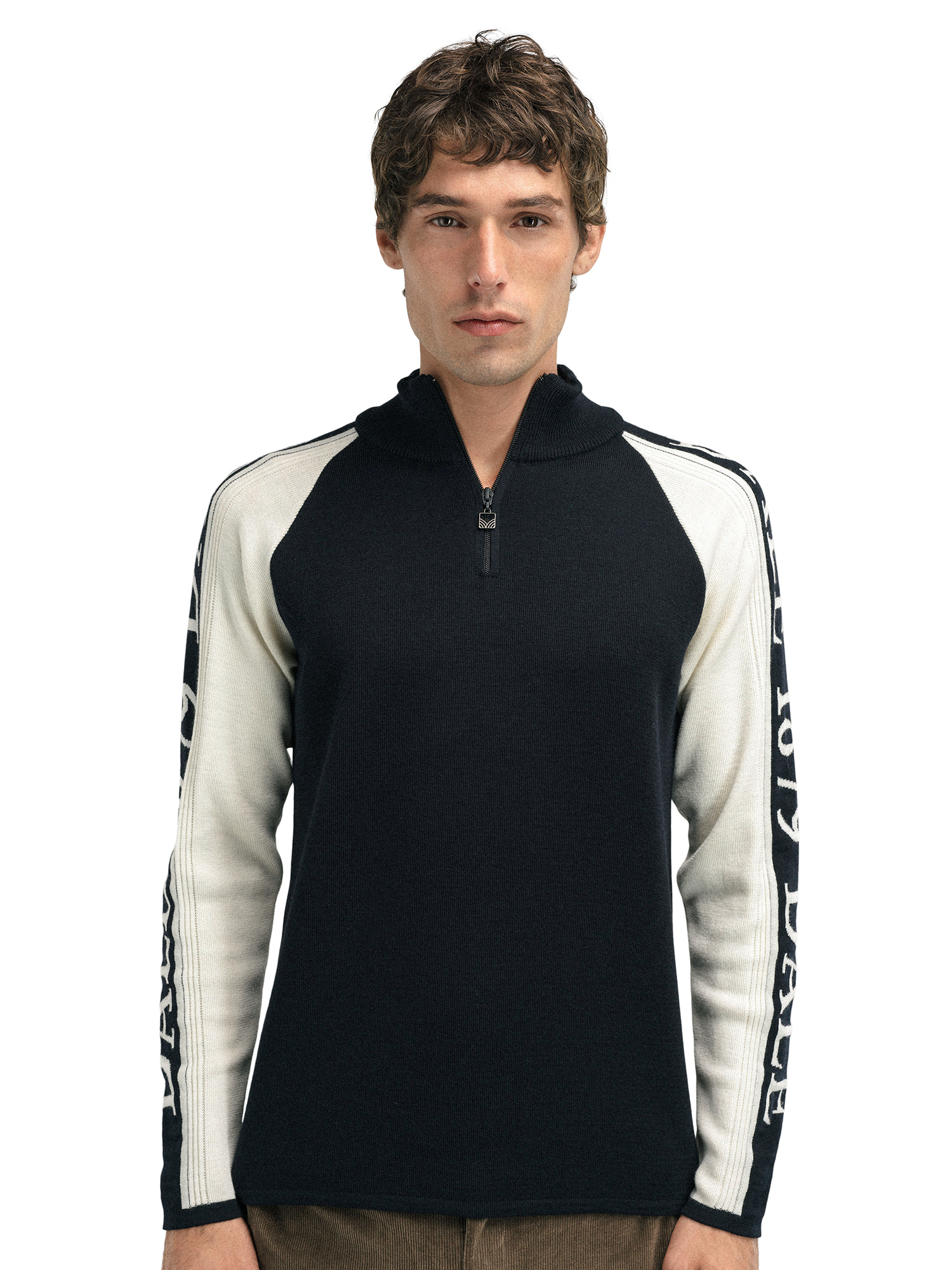 Skarstind 1879 Men's Sweater Black Offwhite